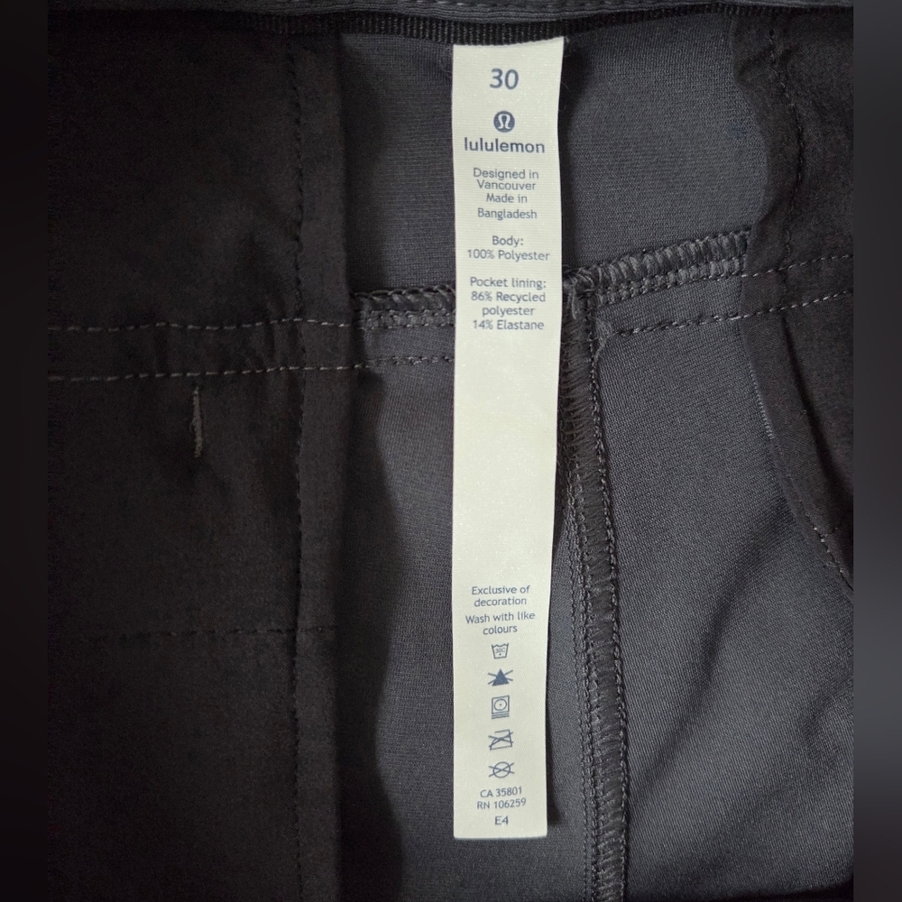 Lululemon The Works Warpstreme 11" Wicking 30 (Fit 30 In) Shorts Gray M7929SE - Picture 3 of 5